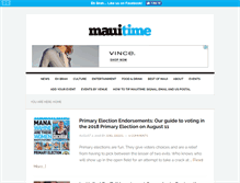 Tablet Screenshot of mauitime.com